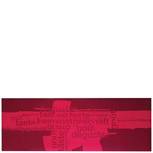 Laroom 14067 – Teppich Bollato Küche Linien rot 140 cm, Rot von Laroom