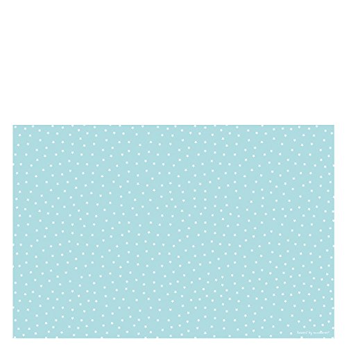 Laroom Teppich Bollato Kinder Design Sterne 100x133x0.3 cm blau von Laroom