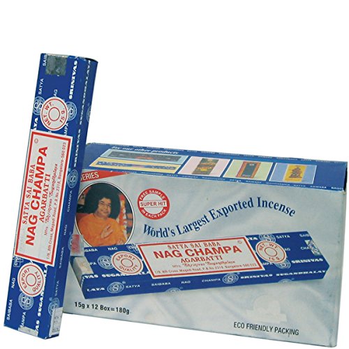 Laroom 10729 – Pack von 12 Kästen Räucherstäbchen Nag Champa von Laroom