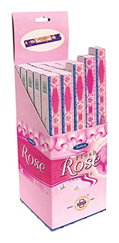 Laroom 11203 – Pack 25 Boxen von Räucherstäbchen Fresh Rose von Laroom