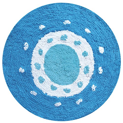 Laroom 12608 – Teppich Baumwolle Sonnen, blau von Laroom