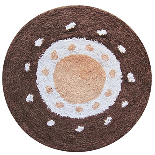Laroom 12610 – Teppich Baumwolle Sonnen, braun von Laroom
