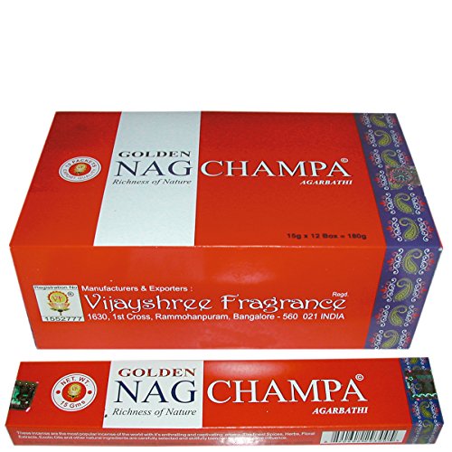 Laroom 12858 – Pack 12 Boxen von Räucherstäbchen Golden Nag Champa von Laroom