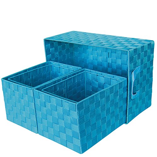 Laroom 13076 – Set 5 Körbe, blau von Laroom