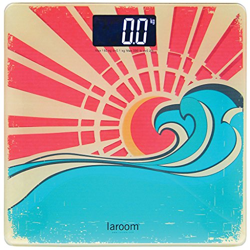 LAROOM 13627 – Personenwaage, LCD Hintergrundbeleuchtung, Farbe Mehrfarbig von La Room
