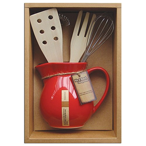 Laroom 13979 – Set Geschenk Tisch Porta Küchenutensilien, Rot von Laroom