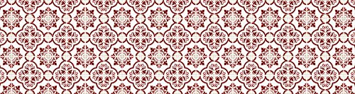 Laroom Küche Design Teppich Bollato Estoril, Vinyl antiliscante, Rot, 80 x 300 x 0.3 cm von Laroom