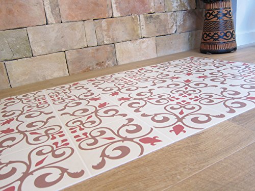 Laroom Teppich Bollato Küche Motiv Toskana 65x100x0.3 cm beige von Laroom