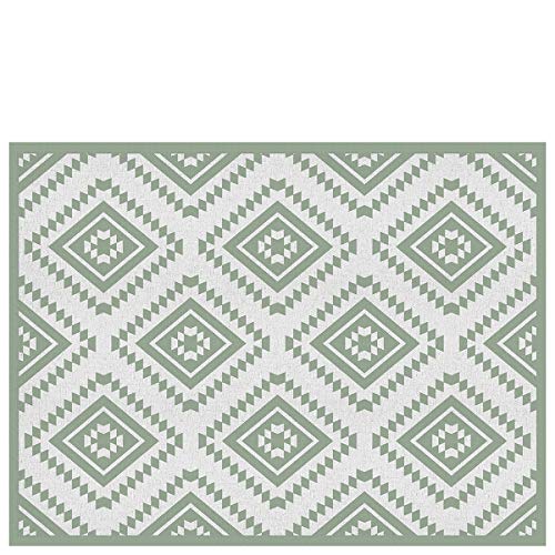 Laroom Vinyl-Teppich für Kinder Marrakech grün 100 x 133 cm, 100x133x0,3cm von Laroom