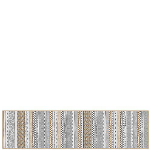 Vinyl-Teppichläufer Asilah, Kamel 65 x 250 cm von Laroom
