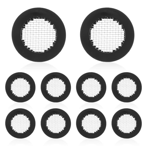 Larrel 10 Stück Duschkopf Dichtung, O Ring Filternetz mit Drahtgeflecht Edelstahl Schlauchdichtung Gummi Scheibe Dichtungsringe Set für Wasserhahn Schlauchverbinder für 1/2 Zoll Dusch Brausekopf Larrel 10 Stück Duschkopf Dichtung, O Ring Filternetz mit Drahtgeflecht Edelstahl Schlauchdichtung Gummi Scheibe Dichtungsringe Set für Wasserhahn Schlauchverbinder für 1/2 Zoll Dusch Brausekopf von Larrel