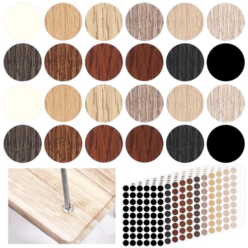 Larrel 12 Blatt/648 Stück Schraubenabdeckung Schraubenloch Aufkleber, 2,1 cm Schraubenabdeckung Selbstklebend Möbelaufkleber mit Holzmaserung Wasserdicht Bohrloch Abdeckung für Schrauben Schraubkappen Larrel 12 Blatt/648 Stück Schraubenabdeckung Schraubenloch Aufkleber, 2,1 cm Schraubenabdeckung Selbstklebend Möbelaufkleber mit Holzmaserung Wasserdicht Bohrloch Abdeckung für Schrauben Schraubkappen von Larrel