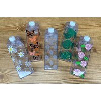 Milchkarton Milchtasse | Süße Wasserflasche Flasche Nach Maß von LasMerasMerasCo
