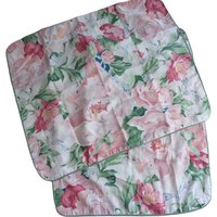 Paar 2 Florale Standard Kissen Sham Pink Rosen Cottage Core French Country Vintage Usa Made von LasVegasCloset