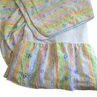 Vintage Martex Bett Rock Rüschen Queen Pillow Shams Multicolor Striped Usa Made von LasVegasCloset