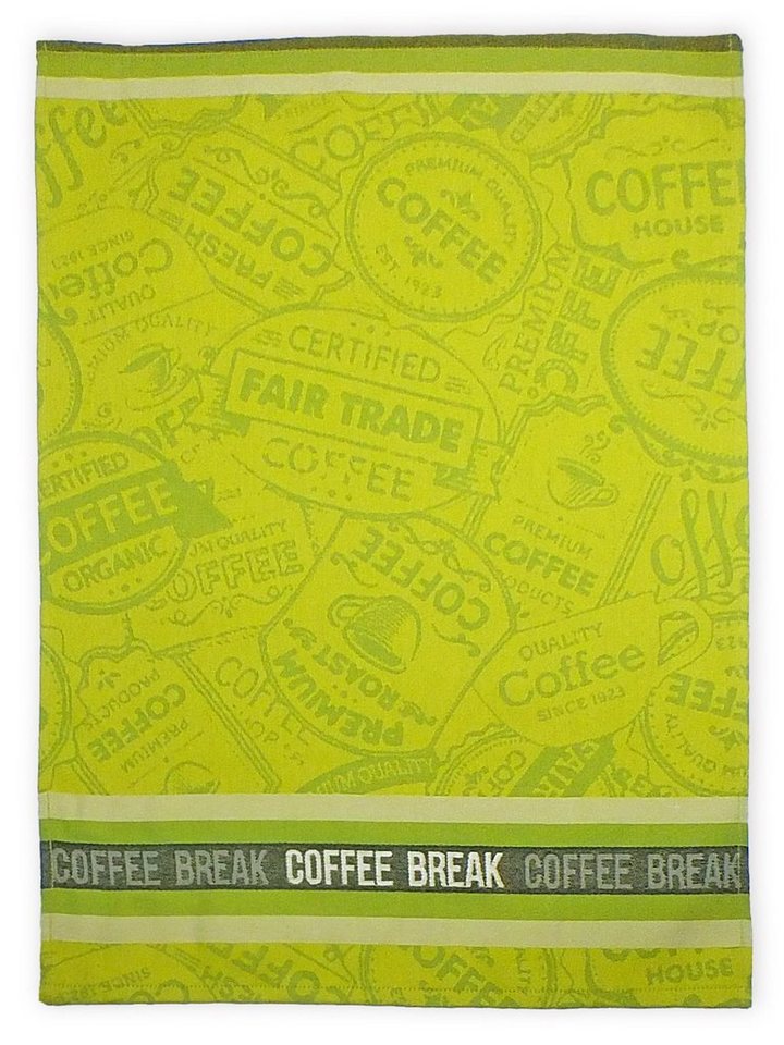 Lasa Home Geschirrtuch Coffee Break, (Set, 4-tlg), 4er Pack Geschirrtücher (4 Stück), ca. 50 x 70 cm, Baumwolle von Lasa Home