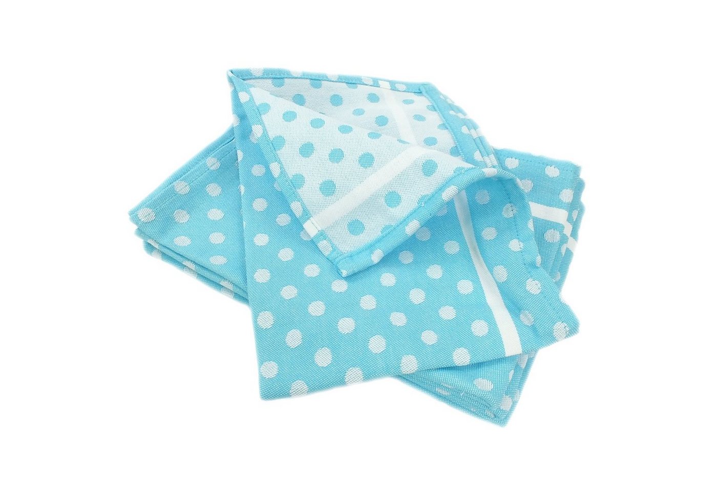 Lasa Home Geschirrtuch Dots, (Set, 4-tlg), 4er Pack Geschirrtücher (4 Stück), ca. 50 x 70 cm, Baumwolle von Lasa Home