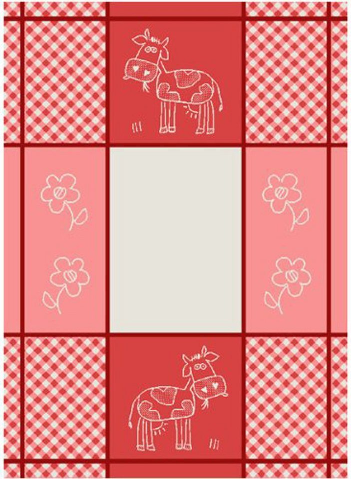 Lasa Home Geschirrtuch Selma, (Set, 4-tlg), 4er Pack Geschirrtücher (4 Stück), ca. 50 x 70 cm, Baumwolle von Lasa Home
