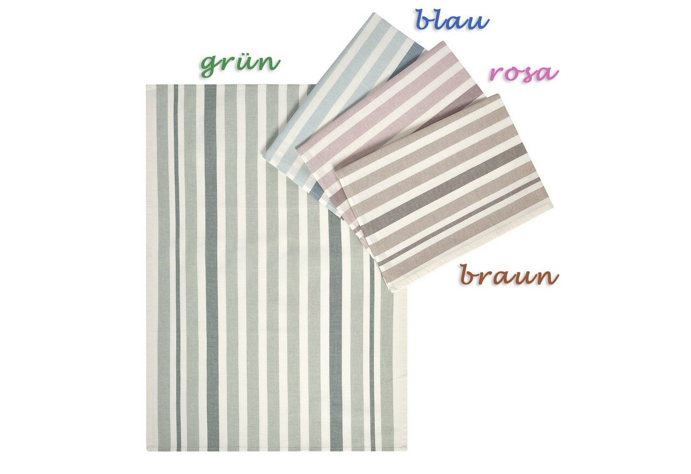 Lasa Home Geschirrtuch Urban, (Set, 4-tlg), 4er Pack Geschirrtücher (4 Stück), ca.50x70cm, 100% Baumwolle von Lasa Home