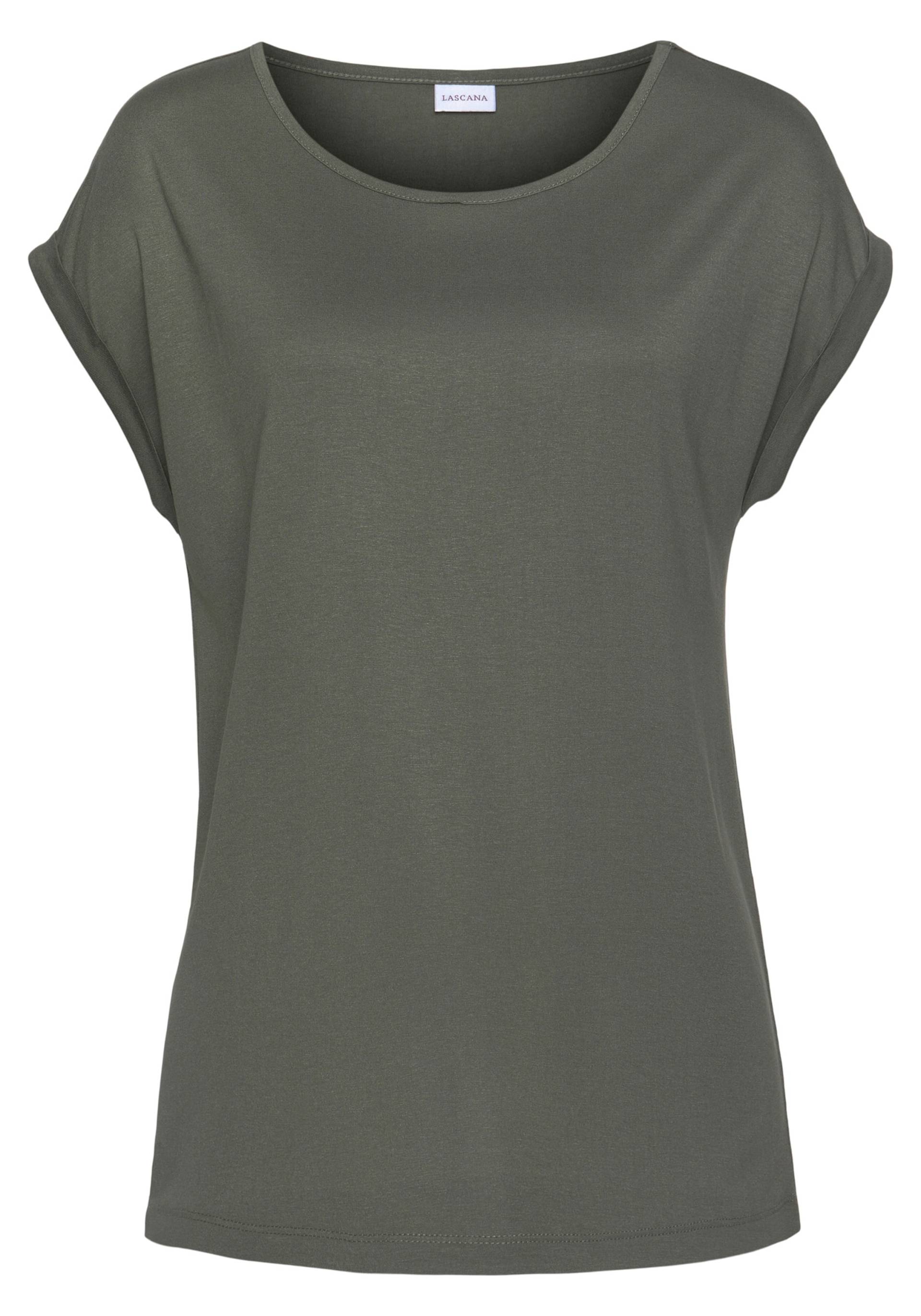 Kurzarmshirt in khaki von LASCANA von Lascana