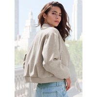 LASCANA Bomberjacke mit Rippbündchen, Pilotenjacke mit Druckknöpfen und Taschen von Lascana