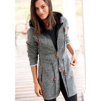 LASCANA Fleecejacke mit Kapuze mit Kapuze von Lascana