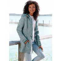 LASCANA Fleecejacke mit Kapuze mit Kapuze von Lascana
