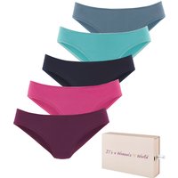 LASCANA Jazz-Pants Slips 5er-Pack, aus Baumwolle, mit schöner Aufbewahrungsbox von Lascana