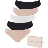 LASCANA Jazz-Pants Slips 5er-Pack, aus Baumwolle, mit schöner Aufbewahrungsbox von Lascana