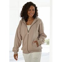 LASCANA Kapuzensweatjacke "-Sweatjacke mit Kapuze" von Lascana