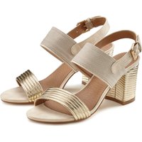 LASCANA Riemchensandalette "Sommerschuh" Sandale, Sommerschuh mit Blockabsatz VEGAN LASCANA Riemchensandalette "Sommerschuh" Sandale, Sommerschuh mit Blockabsatz VEGAN von Lascana