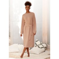LASCANA Strickkleid Loungekleid mit Taillengürtel, Loungewear LASCANA Strickkleid Loungekleid mit Taillengürtel, Loungewear von Lascana