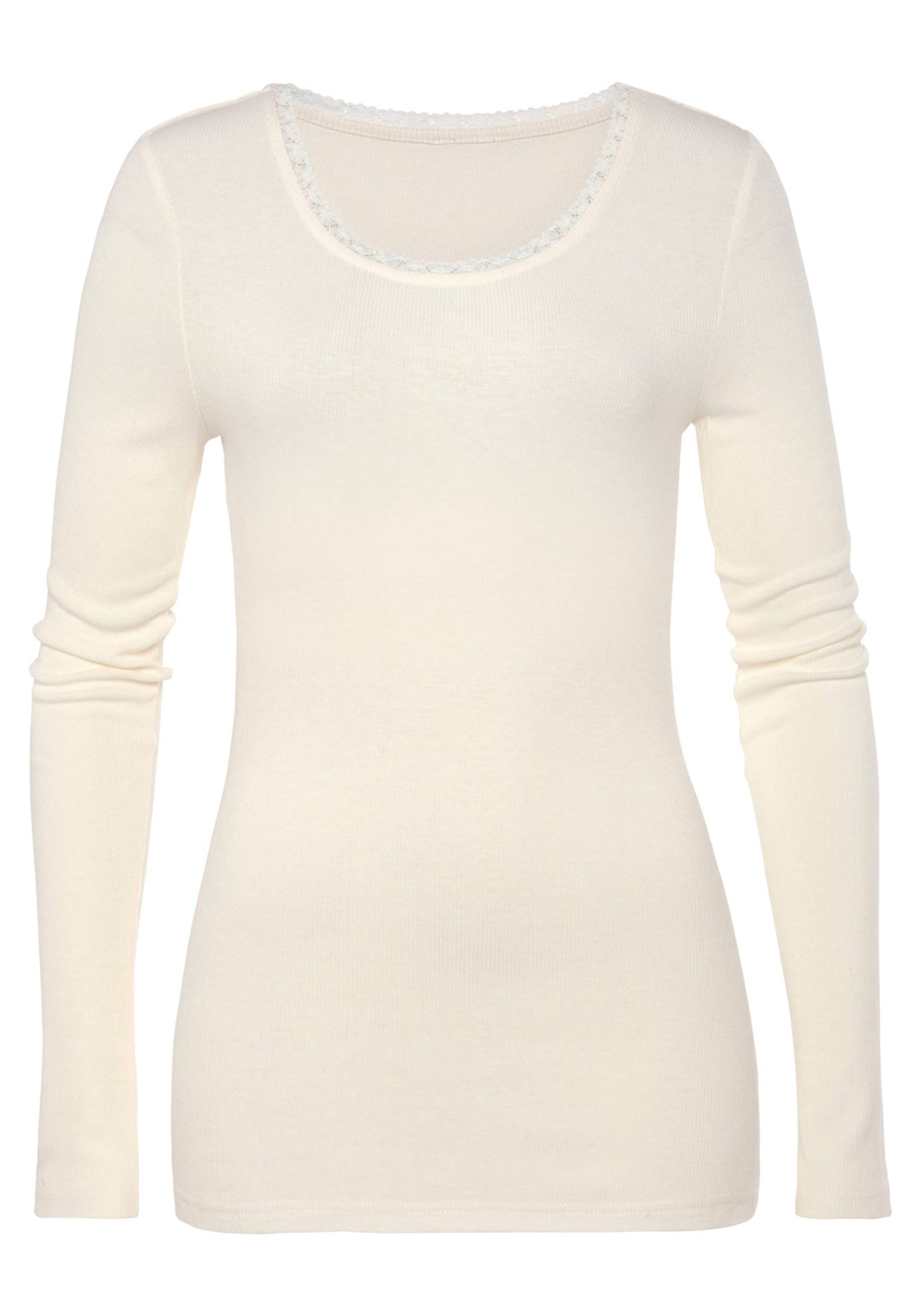 Langarmshirt in creme von LASCANA von Lascana