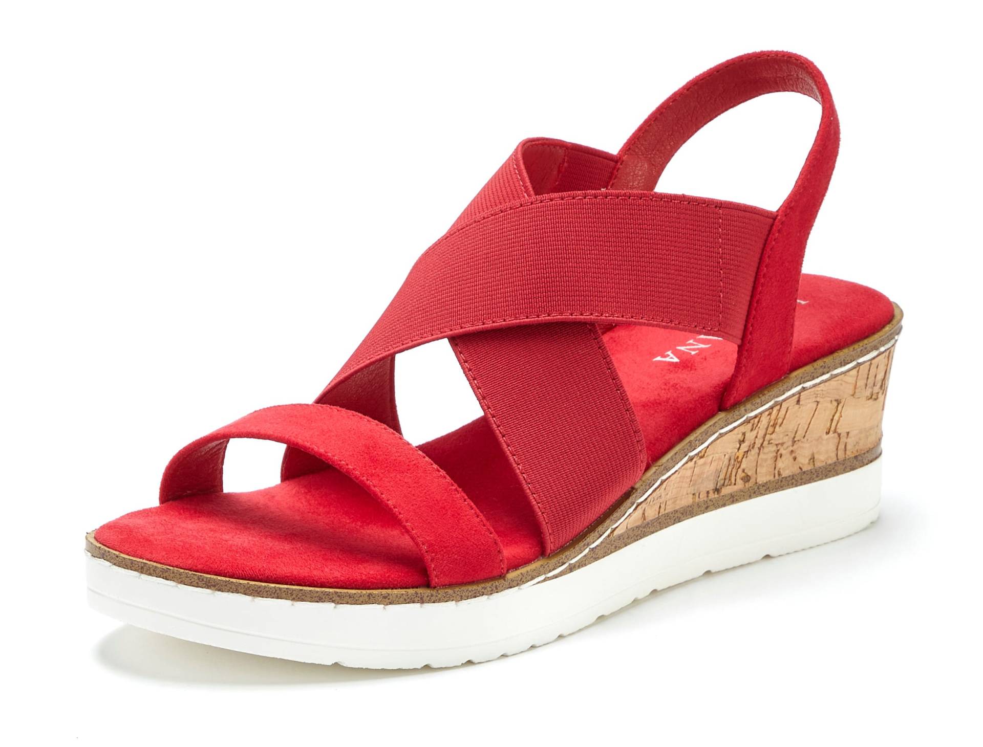 Sandalette in rot von LASCANA von Lascana