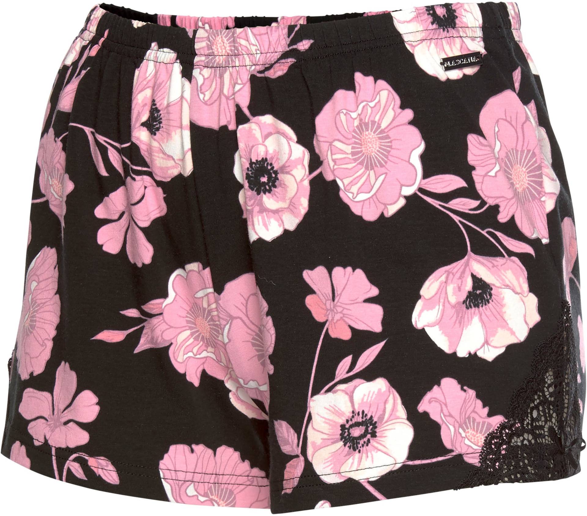 Shorts in rosa-schwarz-geblümt-gemustert von LASCANA von Lascana