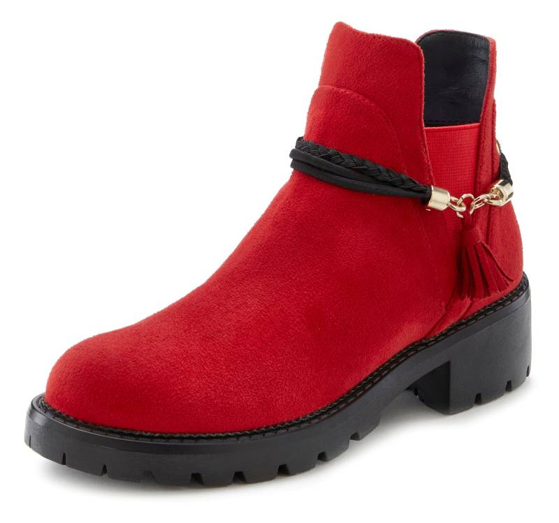 Chelseaboots in rot von LASCANA von Lascana