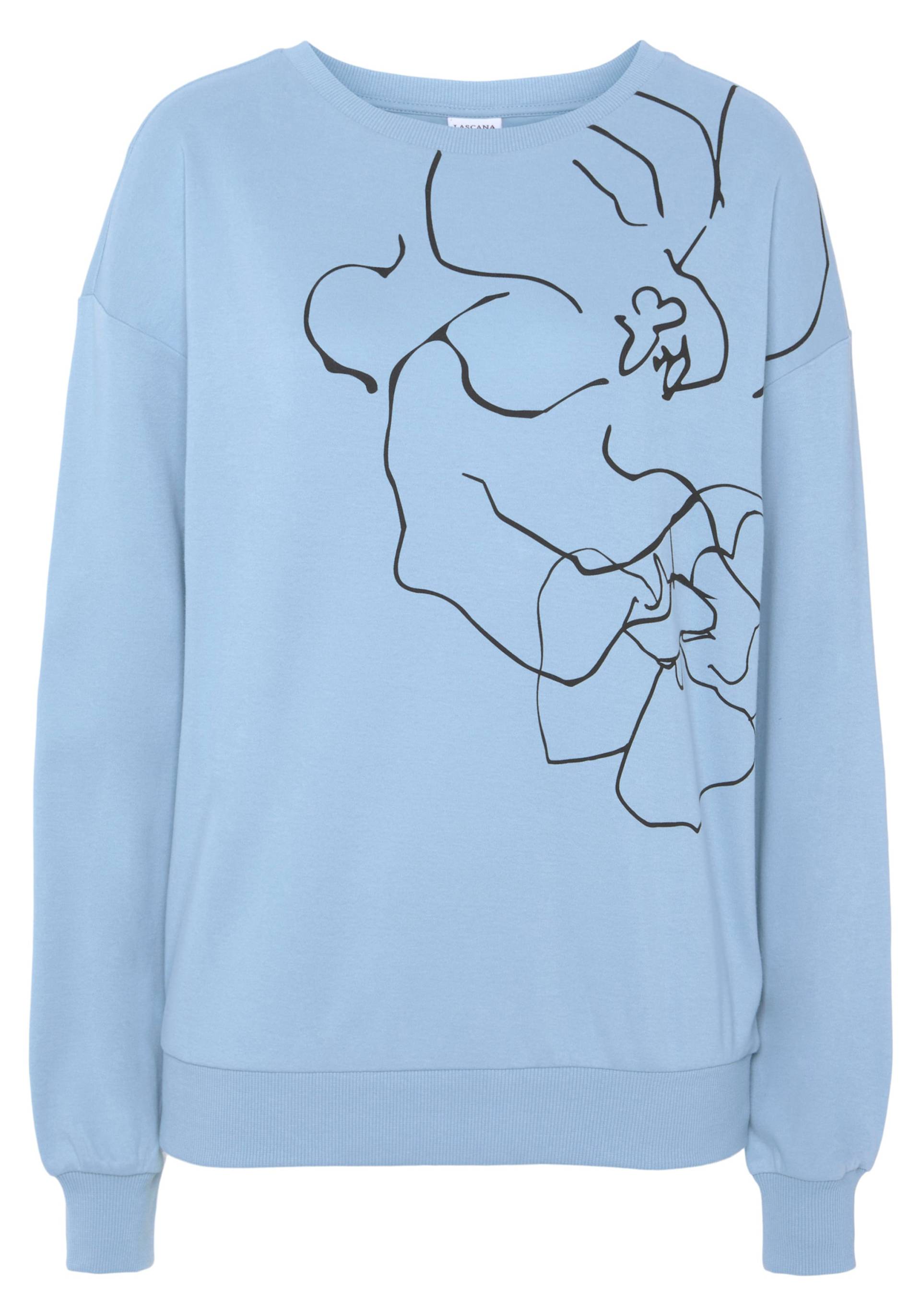 Sweatshirt in hellblau von LASCANA von Lascana