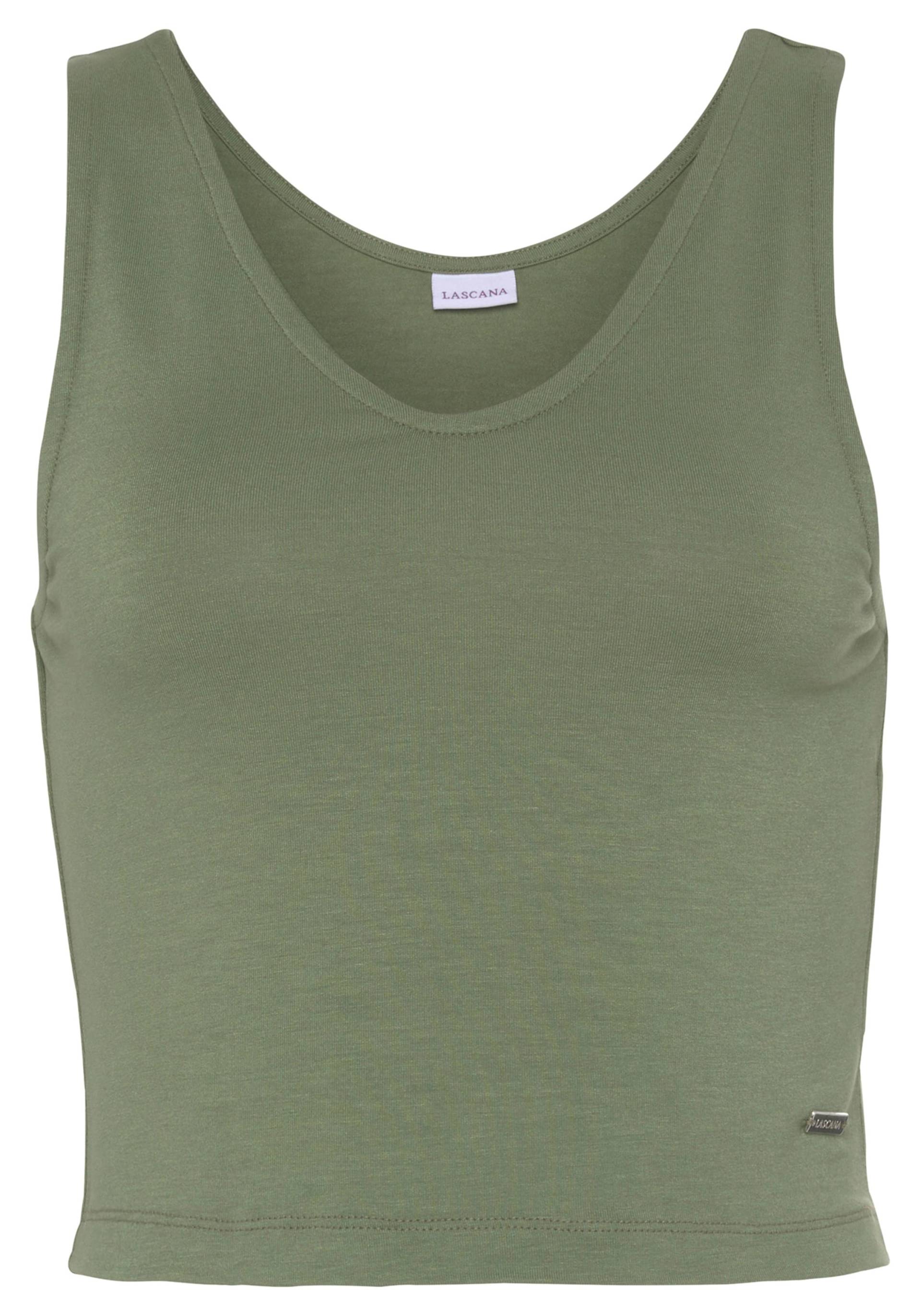 Tanktop in dunkelgrün von LASCANA von Lascana