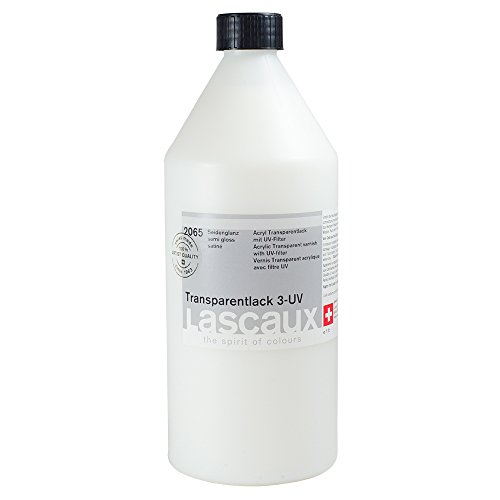 Lascaux Transparent UV Protect Varnish 3 Semigloss: 1Ltr Bottle von Lascaux