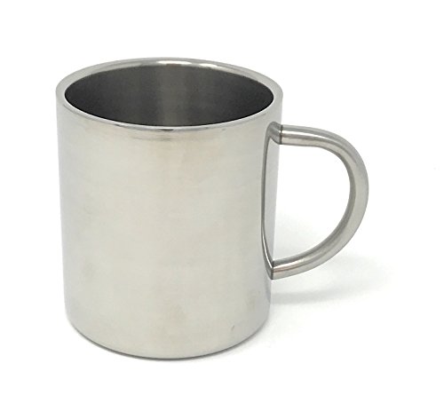 Laser Tattoo glänzender Edelstahlbecher 0,4l Thermobecher Isolierbecher einzel von Laser Tattoo