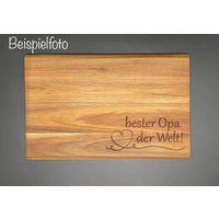 Bester Opa Der Welt Frühstücksbrettchen/Vesperbrettchen Aus Akazienholz Bester Opa Der Welt Frühstücksbrettchen/Vesperbrettchen Aus Akazienholz von LaserArtFactory