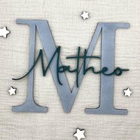 Namen Turschild Aus Holz Personalisierter Name Mit Buchstabe Kinderzimmer Wanddeko Namensschild Birkenholz Dekorative Buchstaben von LaserArtGermany