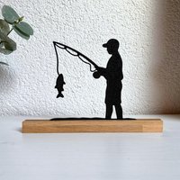 Holz Aufsteller Hobby Deko - Angler, Fahrrad, Fitness, Kettensäge, Schach, Motocross Geschenk Für Männer Figur Auf Holzleiste -3D029 Holz Aufsteller Hobby Deko - Angler, Fahrrad, Fitness, Kettensäge, Schach, Motocross Geschenk Für Männer Figur Auf Holzleiste -3D029 von LaserArtbyRiedel