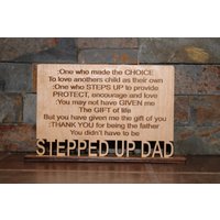 Definition Von Stepped Up Dad - Holz Stehende Schild Plakette Stiefvater Geschenk Vatertagsgeschenk Definition Von Stepped Up Dad - Holz Stehende Schild Plakette Stiefvater Geschenk Vatertagsgeschenk von LaserInTheLoft