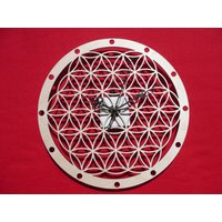 Blume Des Lebens Wanduhr Holz 29 cm Blume Des Lebens Wanduhr Holz 29 cm von LaserInki