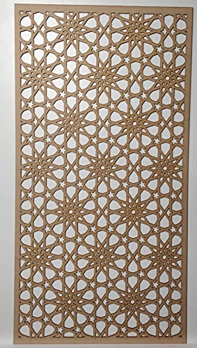 Dekoratives Sichtschutzgitter für Heizkörper, perforiert, 3 mm dicke MDF-Platte (1200 mm x 620 mm), M2-Muster von laserkris