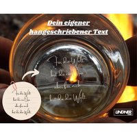 Personalisiertes Geschenk Für Papa, Personalisiertes Whiskyglas Mit Handgeschriebener Nachricht Zum Geburtstag, Glas Papa von LaserLindner