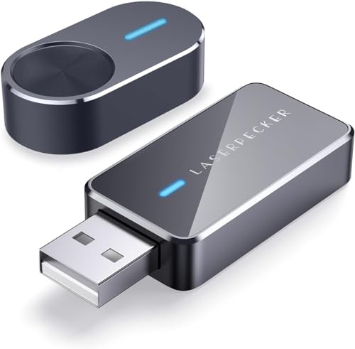 LaserPecker Bluetooth Adapter + Batch-Gravur-Taste, Mühelos Gravieren für PC-Anschluss & Stapelproduktion für LP2 & LP3 & LP4 von LaserPecker