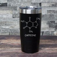 Koffein Molekül Becher Laser Graviertes Chemie Geschenk Koffein Molekül Becher Laser Graviertes Chemie Geschenk von LaserPrintCo