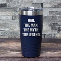 Papa Der Mann Mythos Legende Becher Laser Graviertes Edelstahlgeschenk Papa Der Mann Mythos Legende Becher Laser Graviertes Edelstahlgeschenk von LaserPrintCo